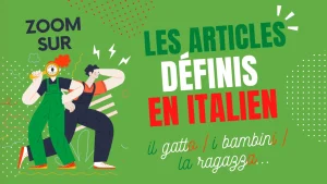 les articles définis en italien