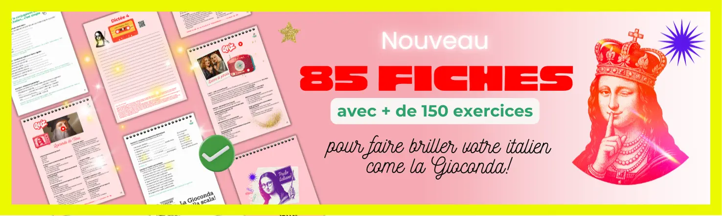 fiches exercices parlons italien